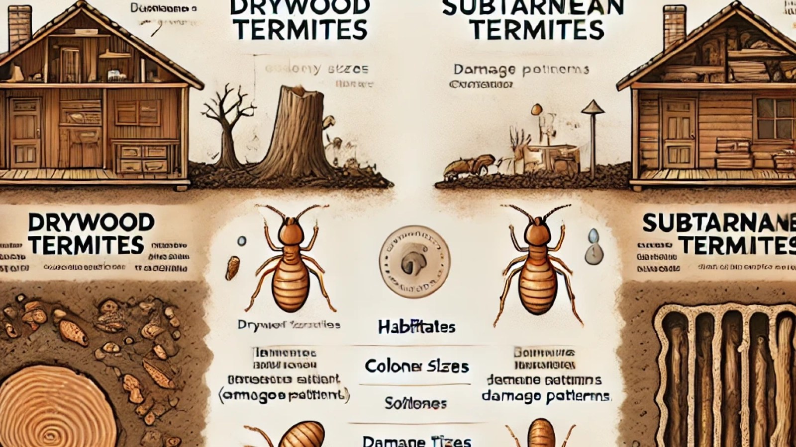 Perbedaan Rayap Kayu Kering dan Rayap Tanah